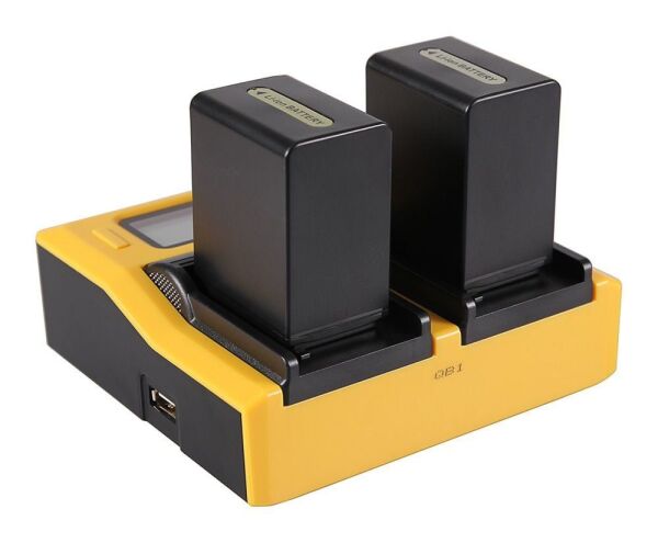 Patona 7557 Sony NP-FP50 NP-FH50 FV70 FV100 Piller İçin Çiftli Şarj Cihazı
