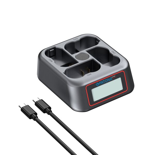 Patona 4155 Platinum USB-C PD QC 4-Port Fash Charger Nikon EN-EL15