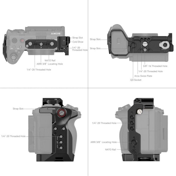 SmallRig 5823 Sony FX3 / FX30 için Kafes Kiti