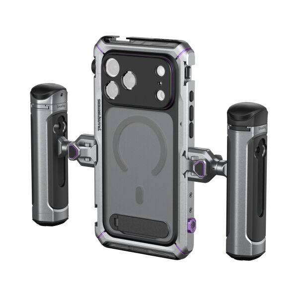 SmallRig 5585 Megatron Edition iPhone 17 Pro için Çift El Tipi Mobil Cihaz Kiti