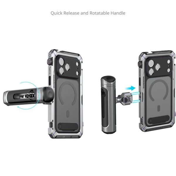 SmallRig 5585 Megatron Edition iPhone 17 Pro için Çift El Tipi Mobil Cihaz Kiti
