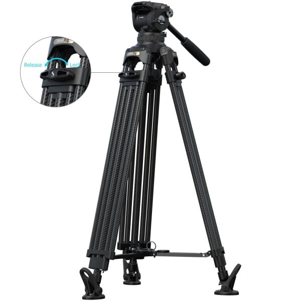 SmallRig 5578 FSD18 FreeSpeed Ağır Hizmet Tipi Karbon Fiber Tripod