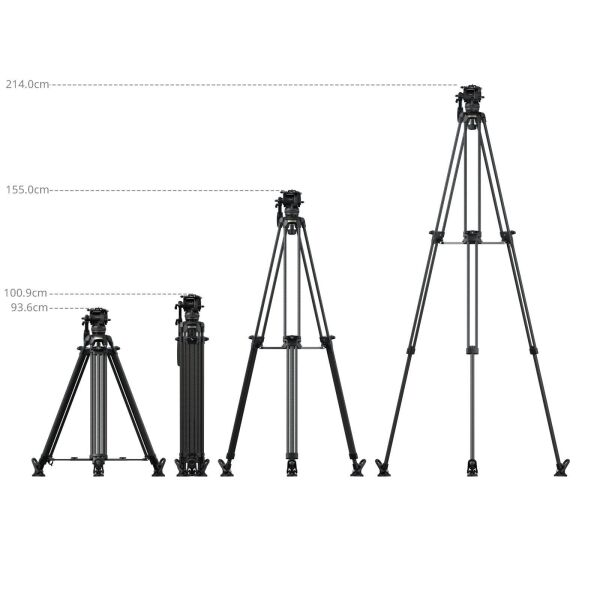 SmallRig 5580 FSD16 FreeSpeed Ağır Hizmet Tipi Karbon Fiber Tripod