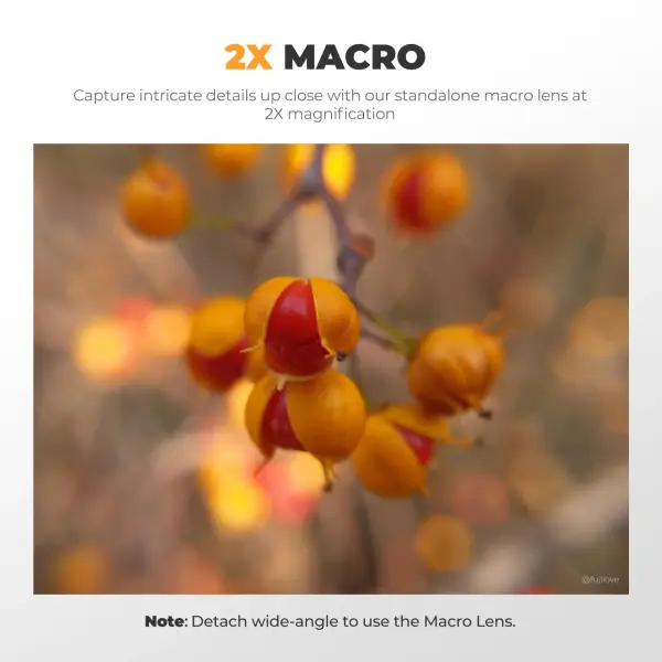 Freewell 2-in-1 Wide-Angle and Macro Lens for FUJIFILM X100 Series (Siyah)