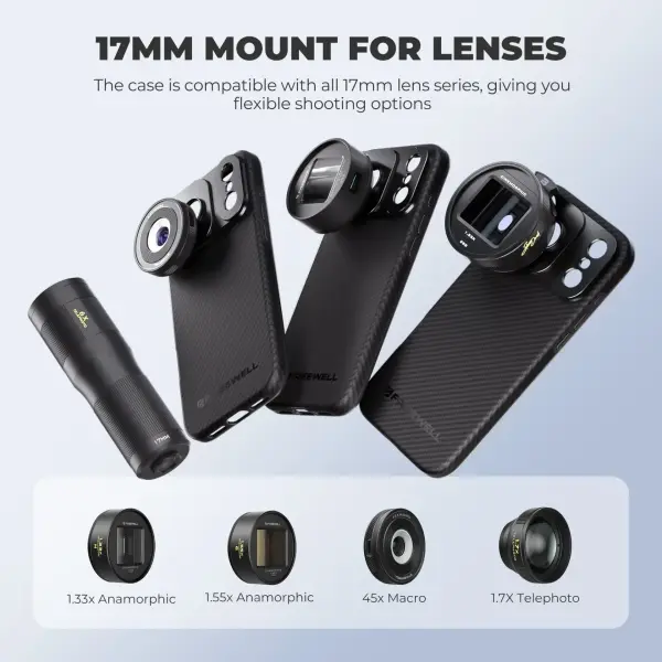 Freewell Pro Filmmaker iPhone Case iPhone 17 PRO MAX - 17mm Mount