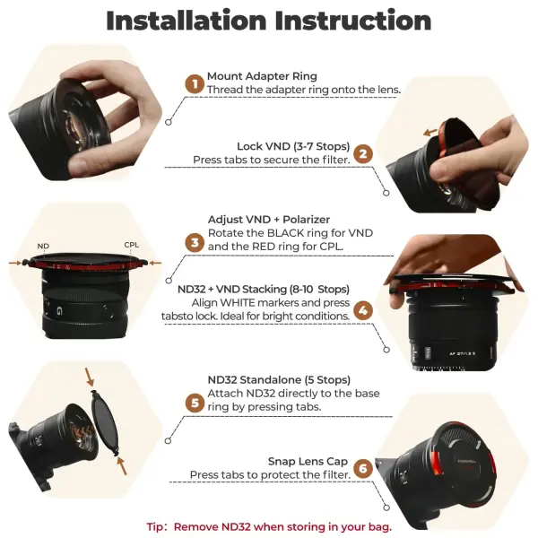Freewell Real Locking VND/CPL Mega Kit 82mm - L1