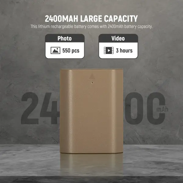 Neewer 2400mAh NP-FZ100 Yedek Batarya USB-C (Sony Uyumlu)