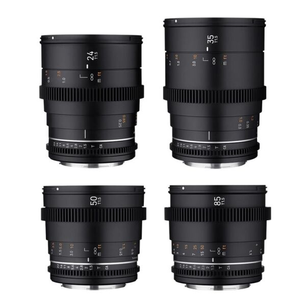 SAMYANG 24/35/50/85 VDSLR MK II 4'lü Sine Lens Seti (Sony E)