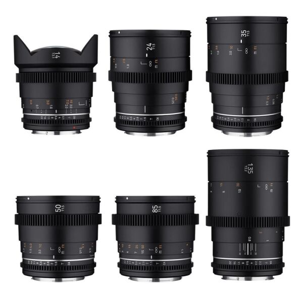 SAMYANG 14/24/35/50/85/135 VDSLR MK II 6'lı Sine Lens Seti (Sony E)