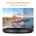 K&F 72mm Nano-D Serisi ND3-ND1000 Filtre (1.5-10 Stop)