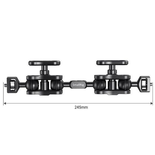 SmallRig 2109B Çift Başlı Bilyalı ve Uzatmalı Eklemli (1/4 ''-20 Vida) Kol