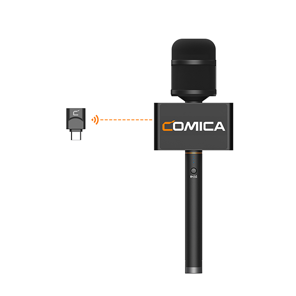 Comica Revo S Kablosuz Ropörtaj Mikrofonu USB-C + Lightning Girişli Telefonlar için