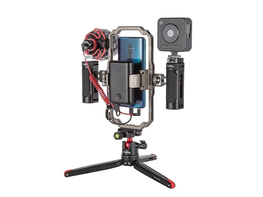SmallRig 3384D Hepsi Bir Arada Video Kiti Ses ve Aydınlatma Sistemiyle Akıllı Telefon Kullanıcıları İçin