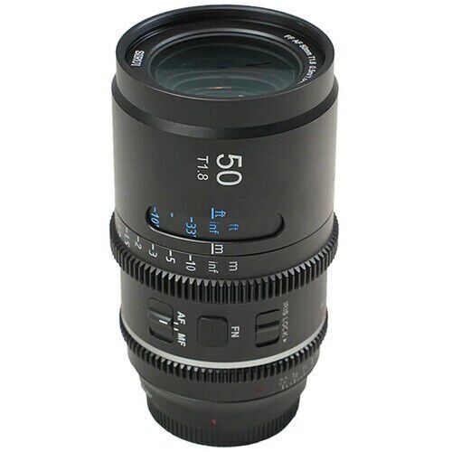 Sirui Astra Series AF 50mm T1.8 1.33x Full Frame Blue Flares Anamorphic Nikon Z Mount Lens