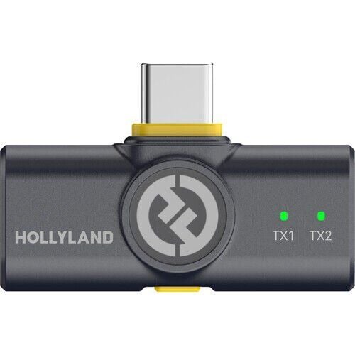 Hollyland LARK M2 DUO USB‑C Mobil Kablosuz Yaka Mikrofon Seti